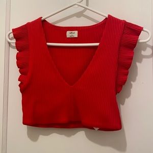 Aritzia / Wilfred red crop